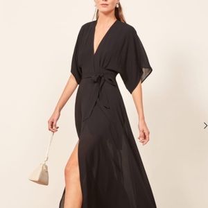 Reformation Winslow dress, black / small